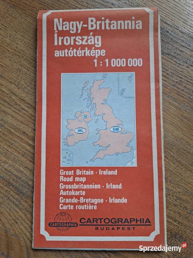 Great Britain Ireland Road map 11000 000
