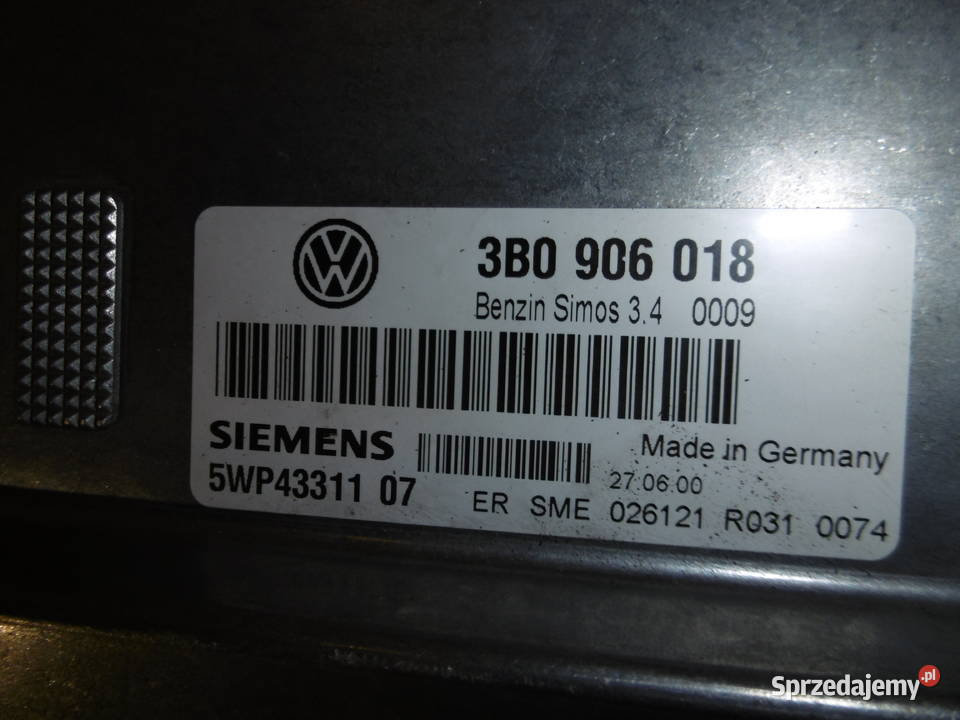 Sterownik komputer silnika 3B0906018 vw passat Szczecin
