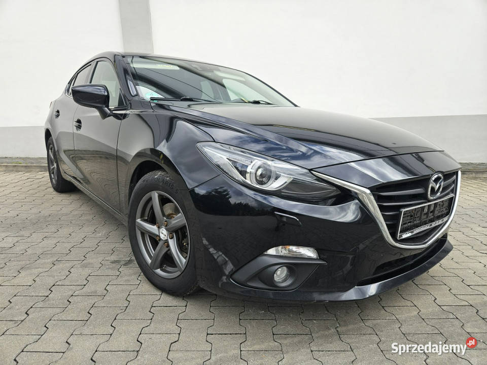 Mazda 3 Nawigacja Ksenony Ledy III 2013 czarny Rybnik sprzedam