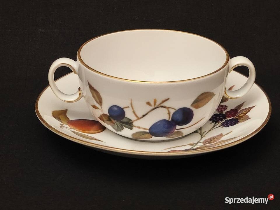 Bulionówka angielska Royal Worcester Evesham Chełm