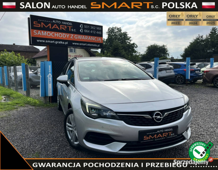 Opel Astra Android Auto Salon FV 23 1Rej 2021 aluminiowe felgi Rydułtowy
