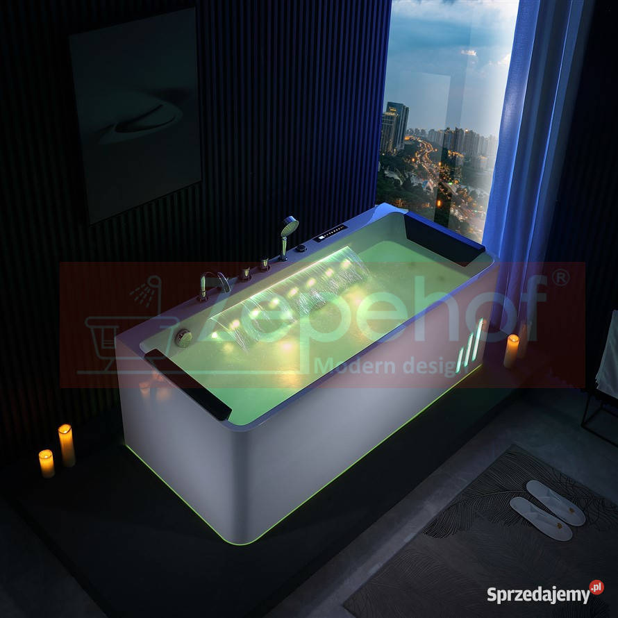 Wanna z hydromasażem EB414 prostokątna Grabówka