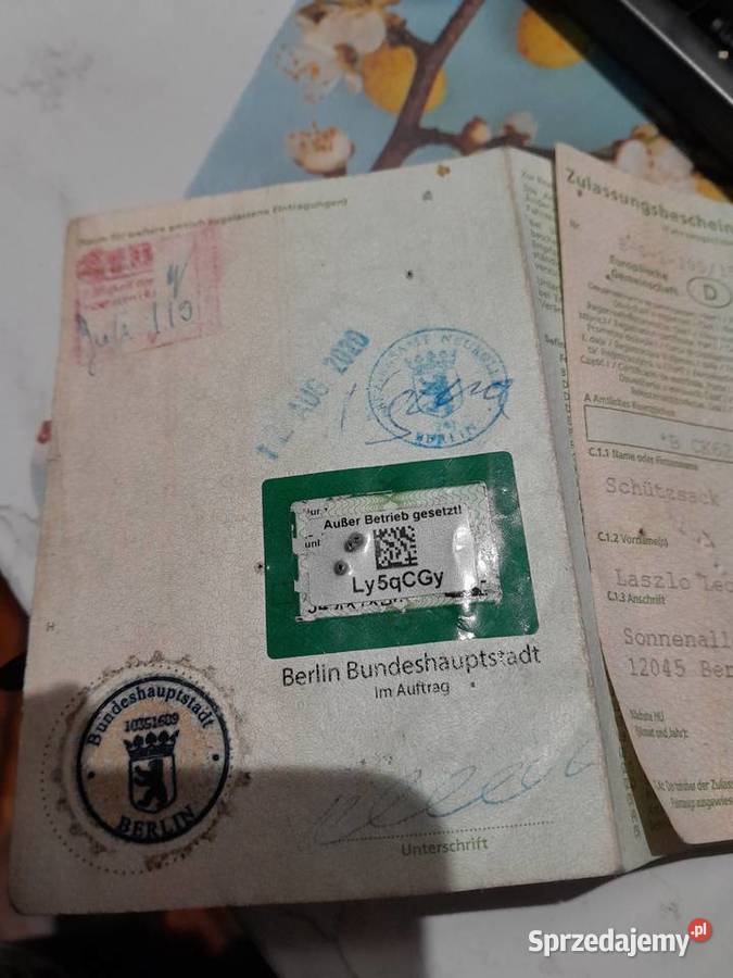 Pozostałości przyczepie kempingowej 850 DMC Krosno Odrzańskie