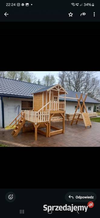 Plac zabaw Drewniany domek dzieci Mielec