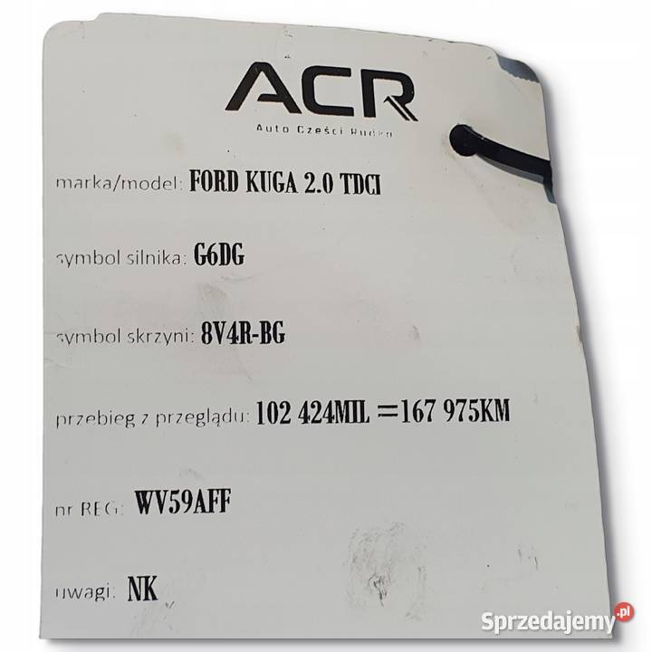 ROZRUSZNIK Ford Kuga 20 TDCI G6DG 136 Chełm