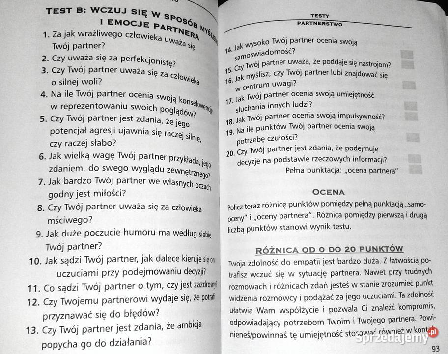 Inteligencja emocjonalna Testy EQ Marion M Sehr sprzedam