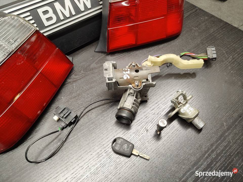 Bmw e36 stacyjka z immobilizerem komplet kluczyk Części samochodowe Aleksandrów Łódzki