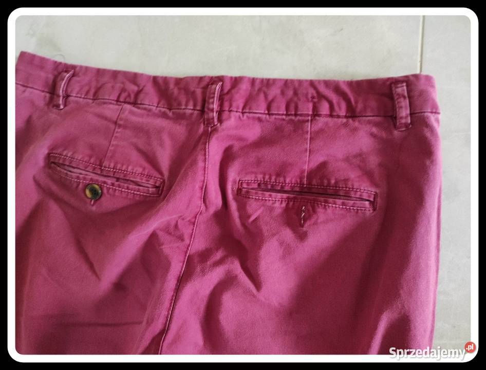 Spodnie damskie HM ciekawy kolor 42 XL bawełna
