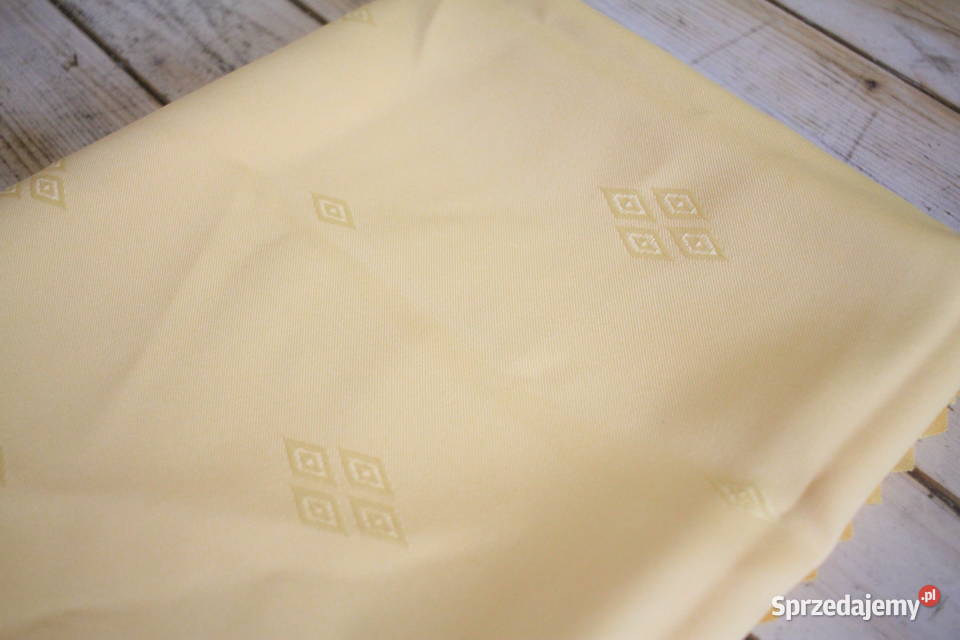 Obrus żółty 130x215 wiele sztuk Pszczyna sprzedam