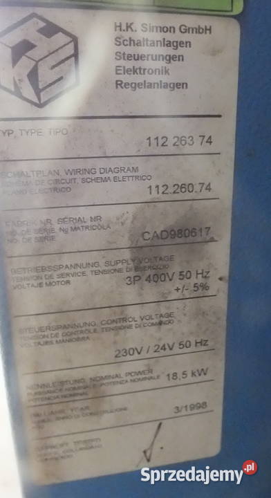 Sprężarka śrubowa CompAir typ START 031 10 bar Wałbrzych