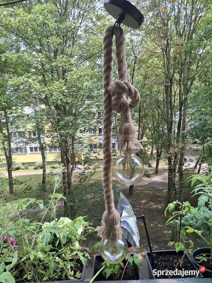 Lampa loftowa sznur Łódź sprzedam