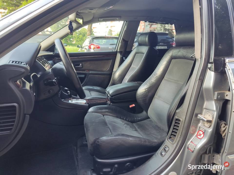 AUDI A8 D2 sedan r2000 poj 37V8 GAZ opłaty 2027r przyciemniane szyby Elbląg