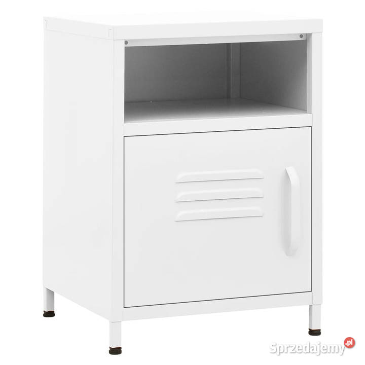 Szafka nocna biała 35x35x51 stalowa WM336224 Warszawa
