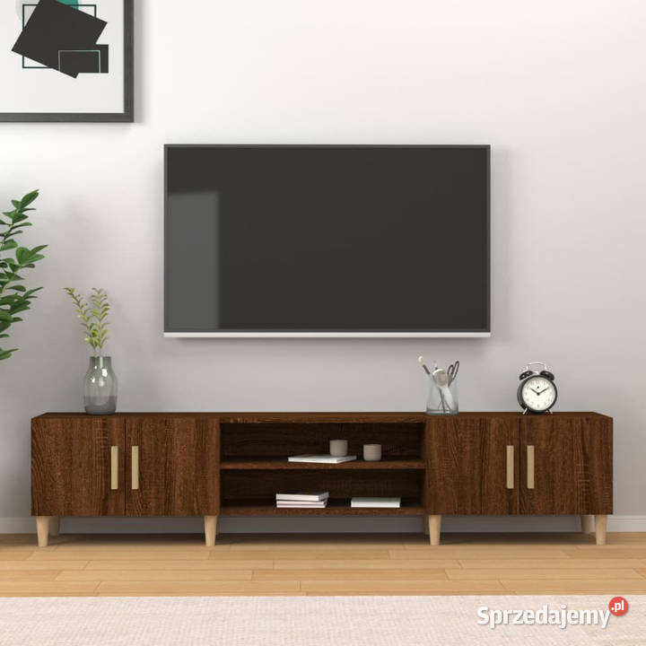 Szafka pod TV brązowy dąb 180x315x40 WM816263 Warszawa