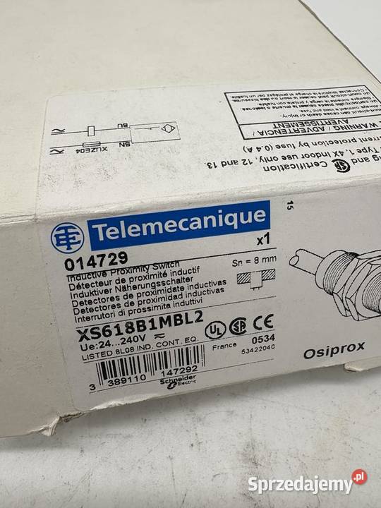 Telemecanique XS618B1MBL2 Czujnik zbliżeniowy mazowieckie Warszawa