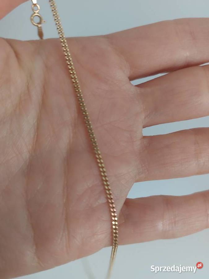 złoty łańcuszek pancerka 47 próba 585 nowy złoto Biżuteria wielkopolskie Poznań