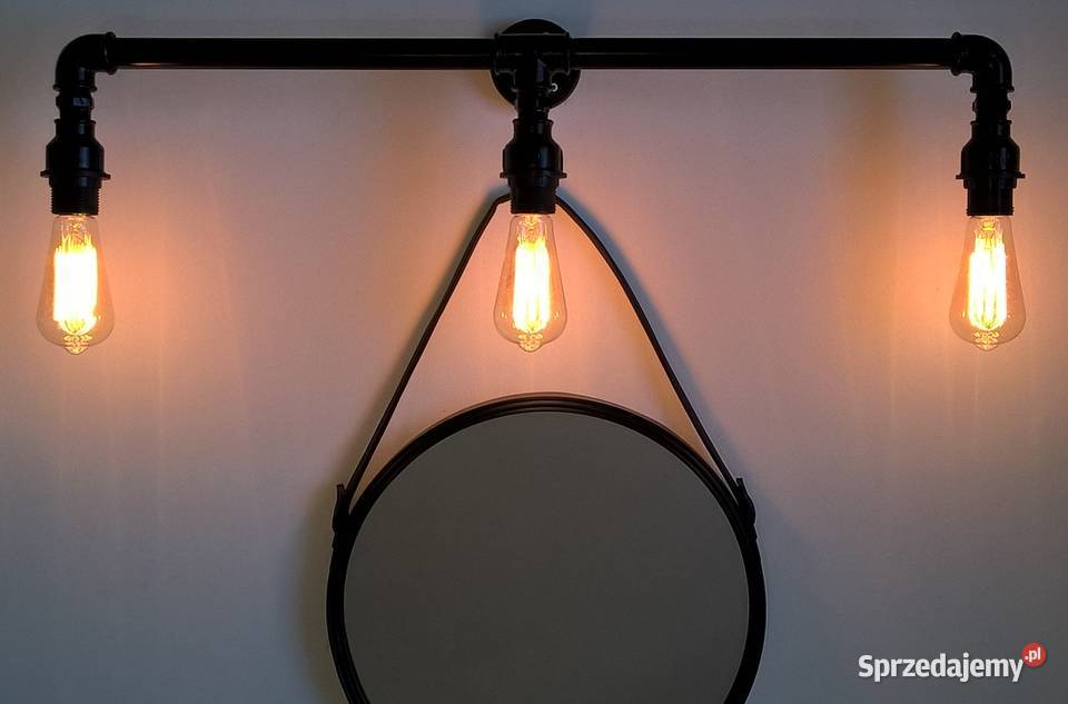 Lampa kinkiet z rur hydraulicznych loft Limanowa sprzedam