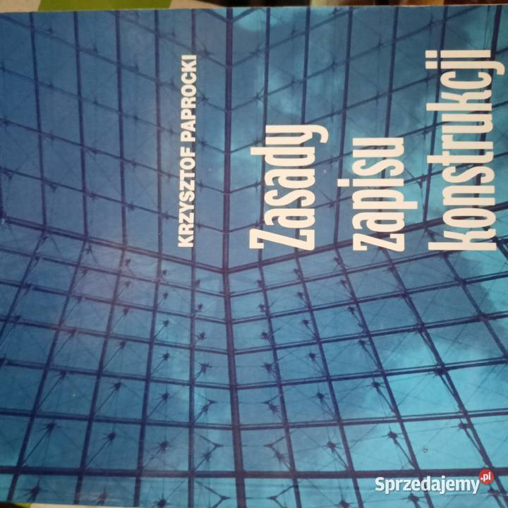 Zasady zapisu konstrukcji książki Trójmiasto Gdańsk
