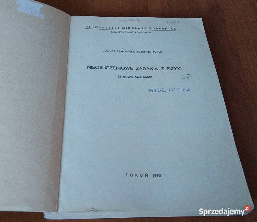 Nieobliczeniowe zadania z fizyki z rozwiązaniami fizyka, astronomia Gdańsk sprzedam