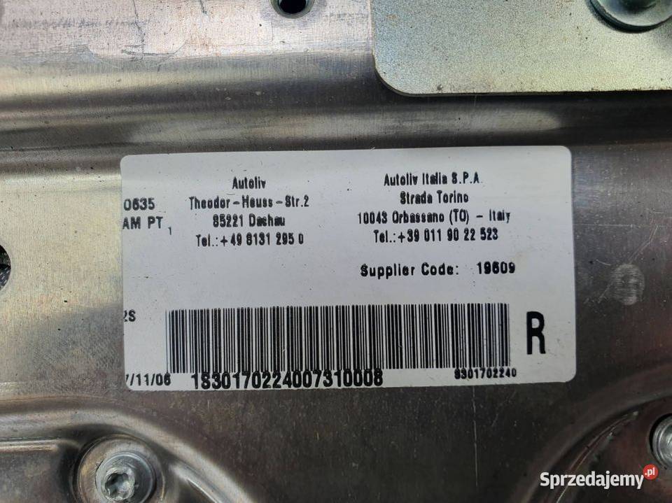 PODUSZKA AIRBAG MASERATI GRANTURISMO MC Sport osobowe Lipno