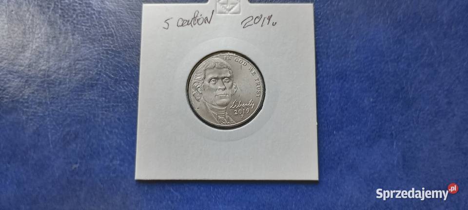 Stare monety 5 cent 2019 USA Lesko