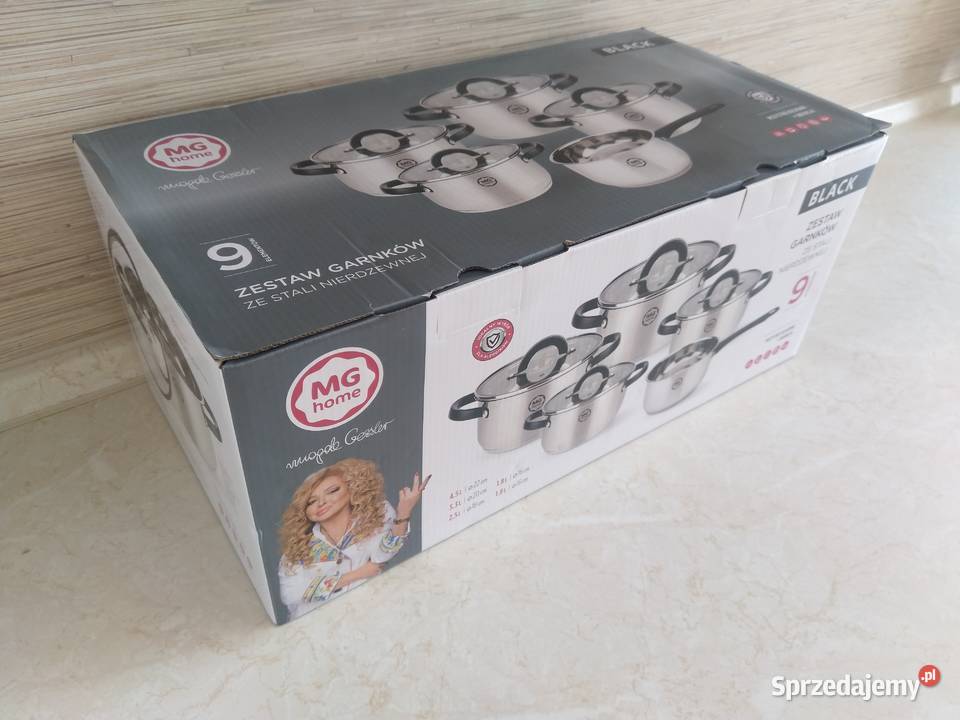 NAJTANIEJ Zestaw Garnków 9el Garnki Pokrywki Zabrze
