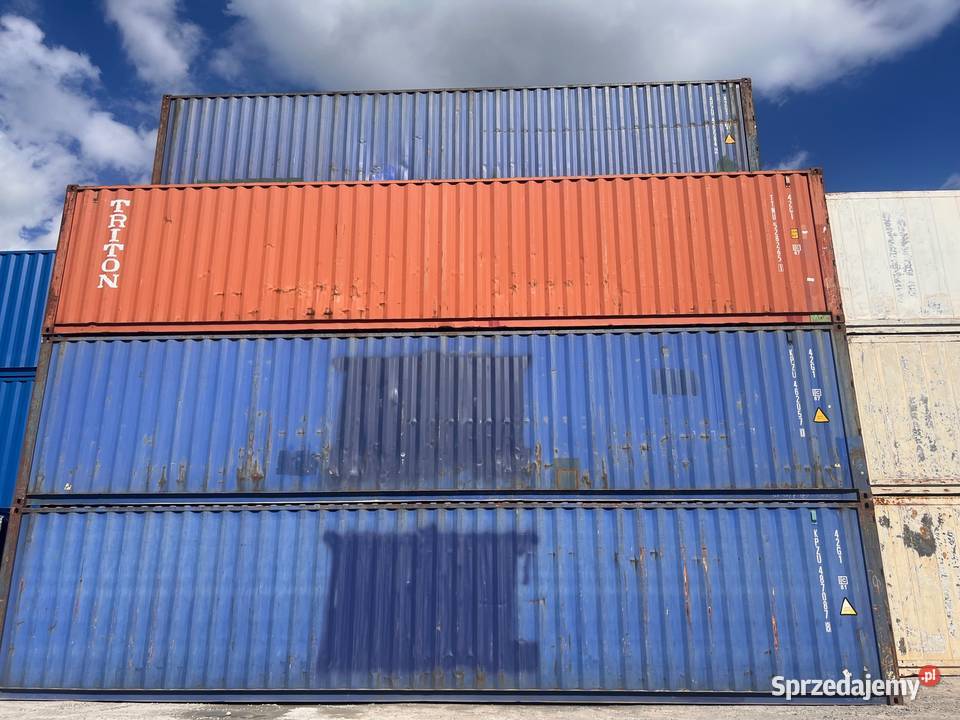 Kontener morski magazynowy budowlany 40 DV pomorskie Gdańsk