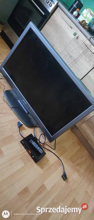 Telewizor 37" Sharp Aquos z dekoderem pilotem i okablowaniem
