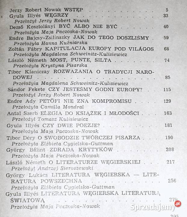 Węgierskie wyznania eseje i rozważania o Chełm