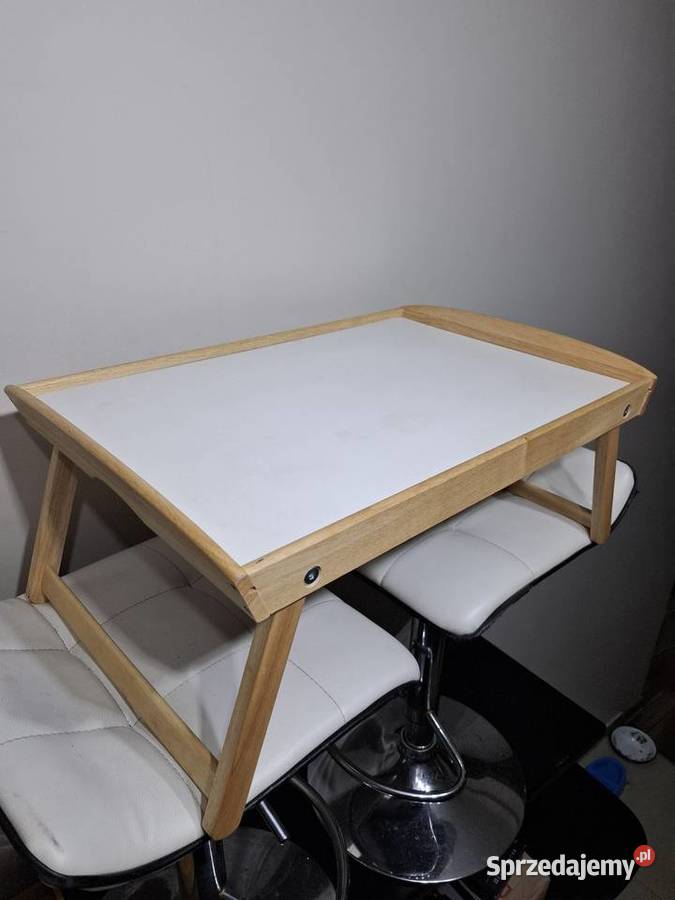 Drewniany stolik śniadaniowy podstawka Kraków