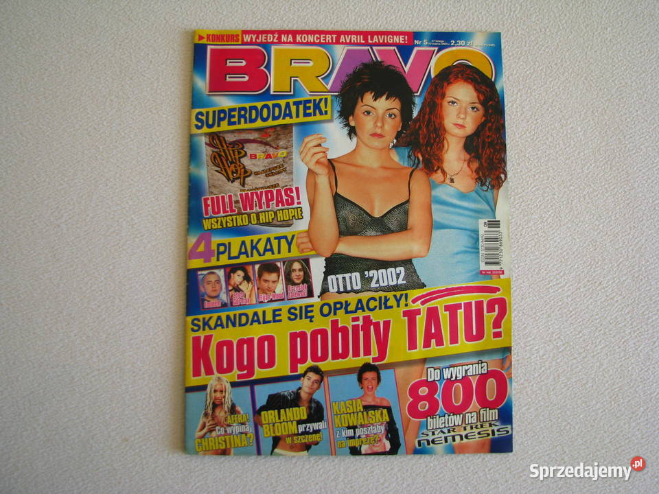 Magazyn Bravo Bravo Girl z 2003 r z dodatkami i Rok wydania 2003 małopolskie Brzegi