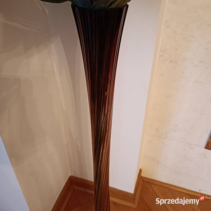 wysoki szklany wazon Warszawa