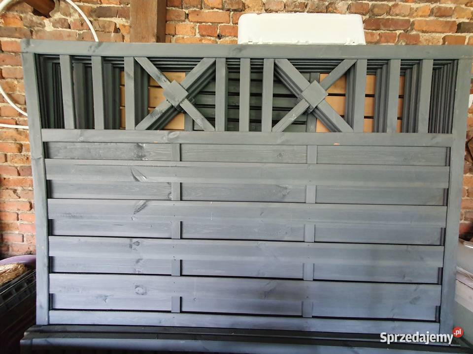 NOWY Płot drewniany PARMA malowanylazura szara 5 dolnośląskie