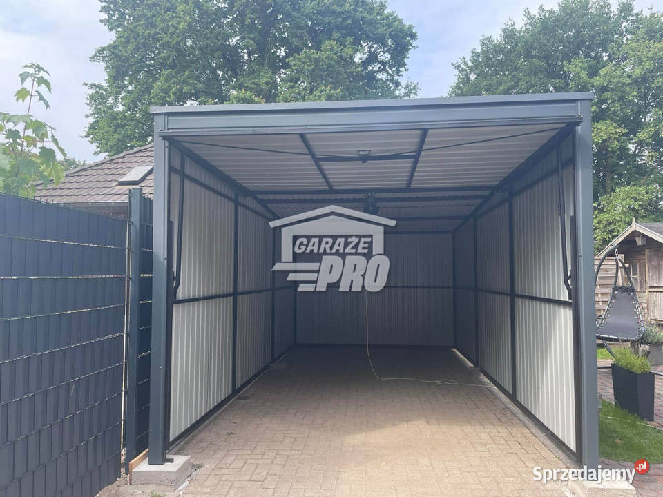 Garaz blaszany 3x8 brama uchylna drzwi antracyt 344zł/m2 mazowieckie