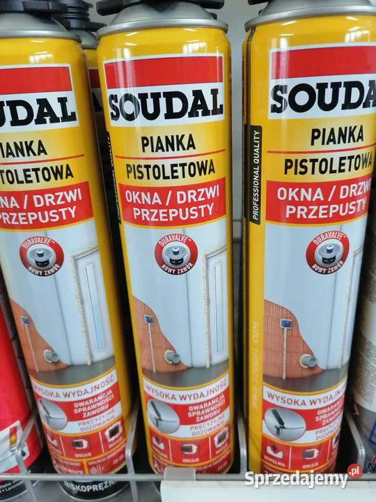 soudal yellow Pianka montażowa pistoletowa 750ml Grabiny sprzedam