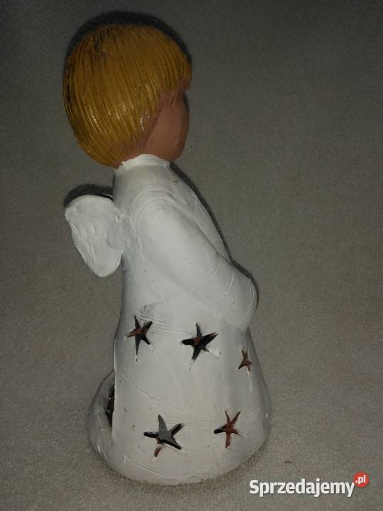 Ceramiczny lampion anioł