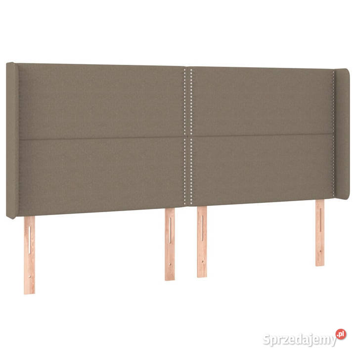 Zagłówek do łóżka z LED taupe 203x16x118128 sprzedam