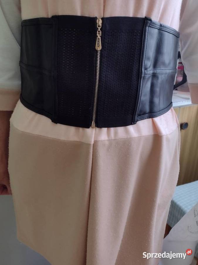 ML ASOS Czarny skórzany pasek gorsetowypasNOWY Kraków