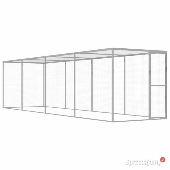 vidaXL Klatka kota 6 x 15 x 15 m stal