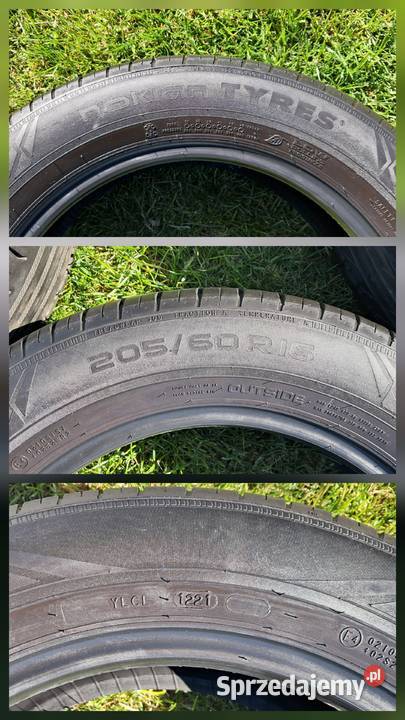 Opony letnie 205 60 16 Nokian 2021r małopolskie Wolbrom