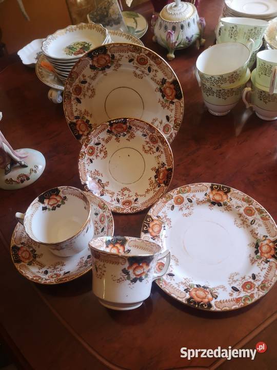 Filiżanka z talerzykiem Sygnowana England pomorskie