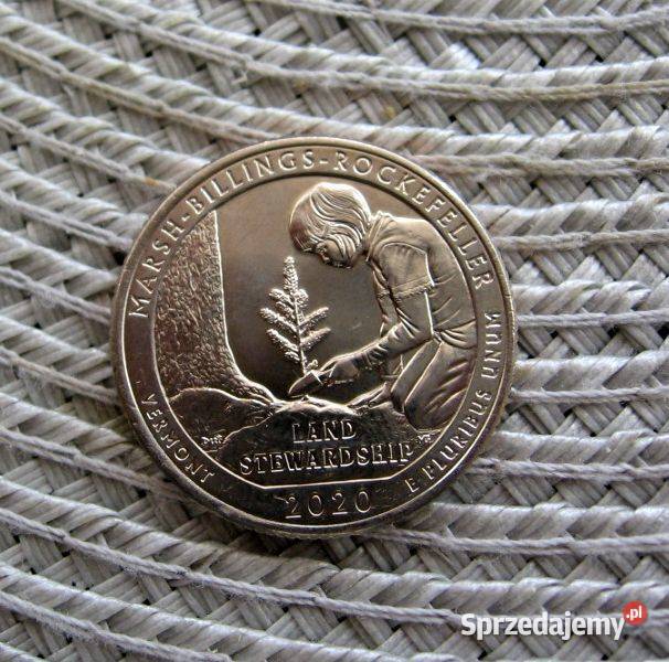 USA Quarter Dollar 2020r P MARSHBILLINGS Numizmatyka Kalisz sprzedam