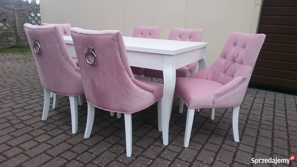 Nowe krzesło chesterfield pikowane z kołatką kujawsko-pomorskie