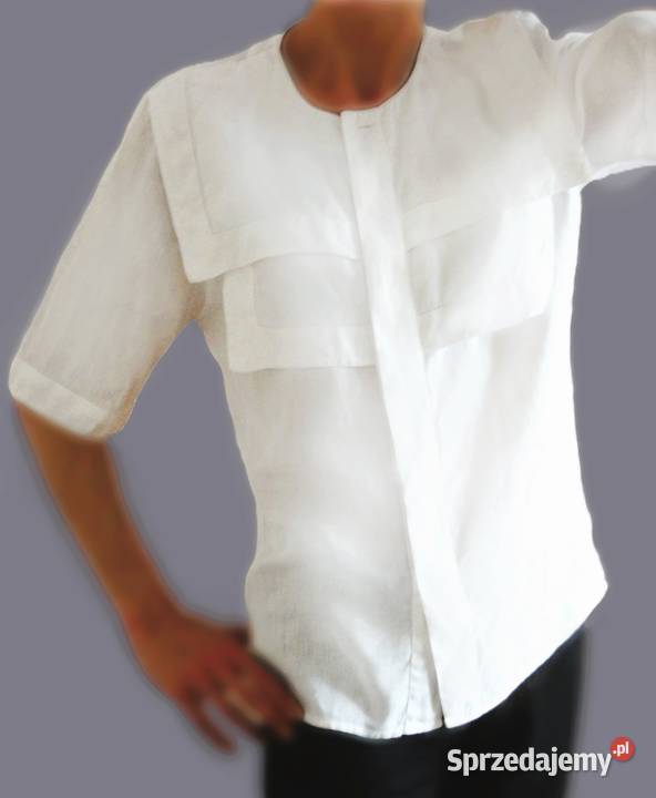 Bernd Berger lniana koszula damska 38 M S len
