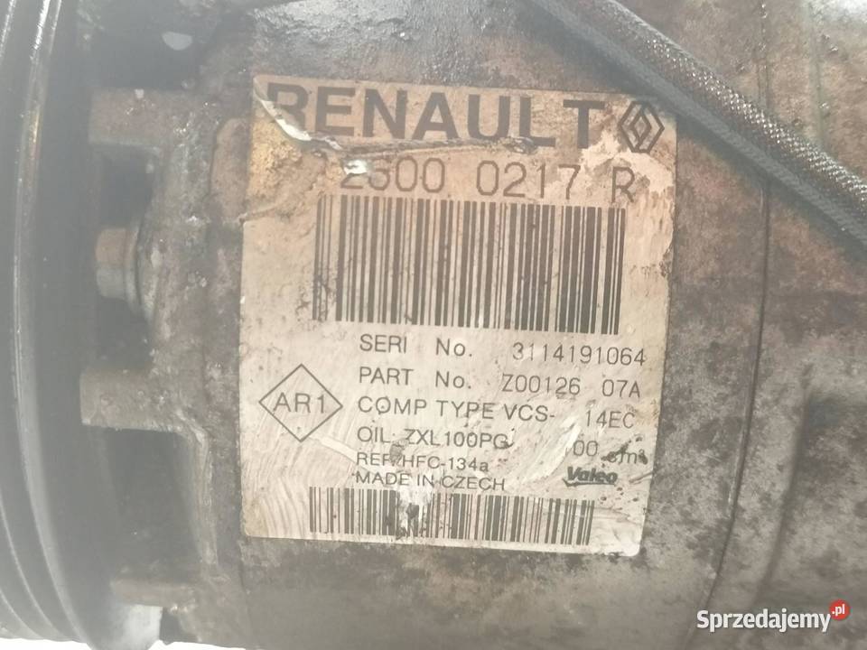 SPRĘŻARKA KLIMATYZACJI 09 900 TCE Renault Clio