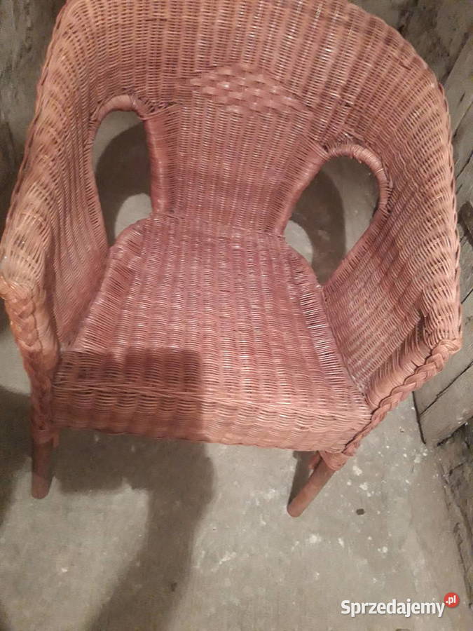 fotel wiklinowy kolor borowo brązowy Warszawa