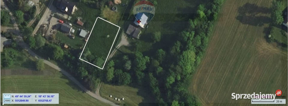 Działka pog górą Chełm