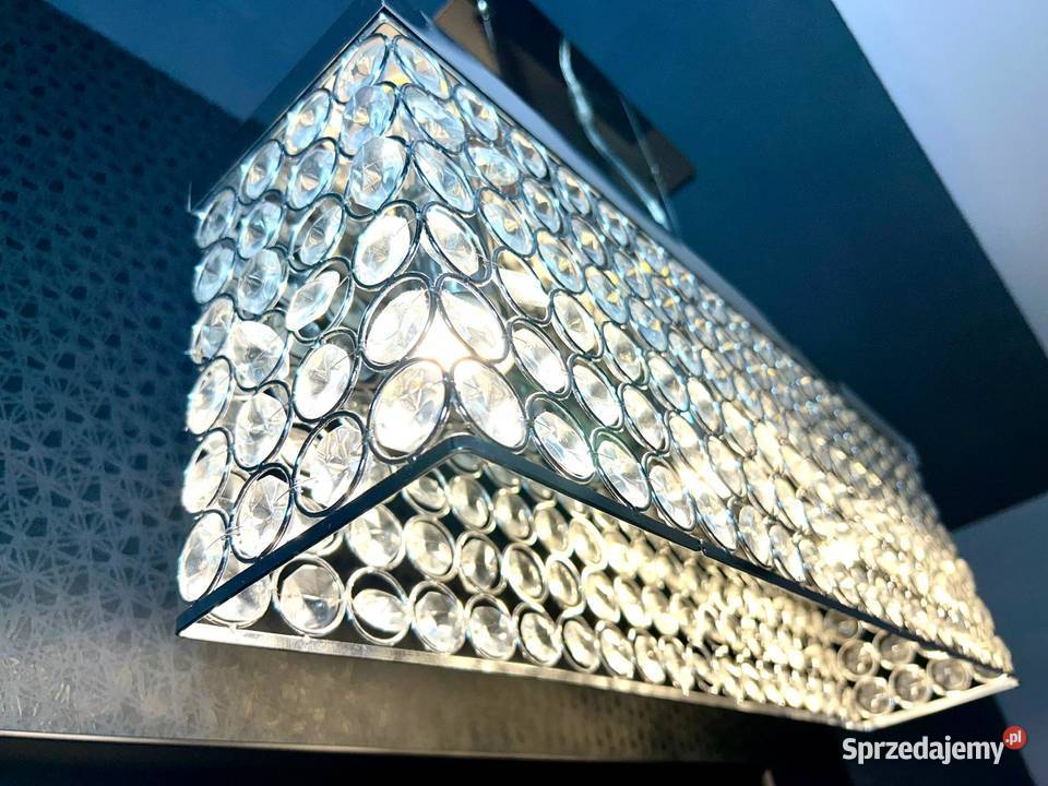 Lampa kryształowy żyrandol diament 3 w stylu Warszawa