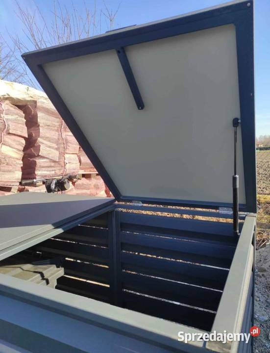 Podwójna wiata śmietnikowa wygrodzenie koszy Jastrzębie-Zdrój