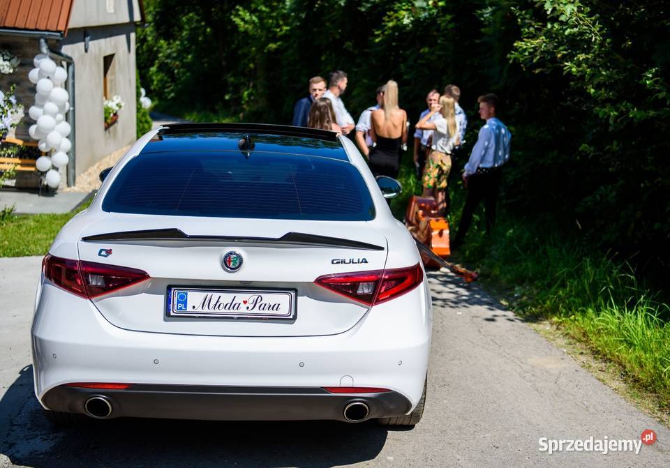 Alfa Romeo Giulia Q4 do ślubu Wesele Okazja Rabka-Zdrój